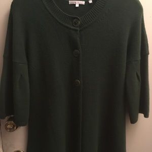 Vince forest green cardigan size S